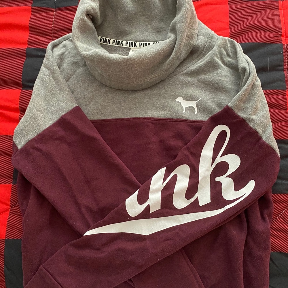 COPY - VS pink “scarf” neck hoodie